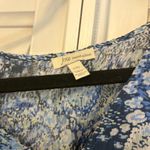 Joie  Blue Parisian Midi Dress Size Large‎ Photo 4