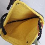 Button and Beads Womens Crossbody Bag One Size Black Yellow Handmade NEW Photo 1