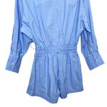 Faithfull the Brand NWT Isole Playsuit Women’s Small Mid Blue Cotton Resort Chic Photo 6