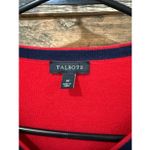 Talbots  Red Bow Pearl Pocketed Soft Cardigan Sweater sz M Photo 3