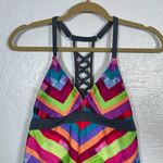 Title Nine Women S Multi Colored Tankini Swim Top Racerback Padded Beach Summer Photo 2