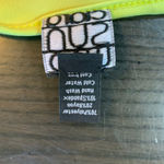 Clara Sun Woo Lime Green Tunic Small Made USA Stretch Asymmetric Hem Chartreuse Yellow Photo 3