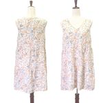 Joie  Floral Tiered 100% Linen Summer Dress Women’s Size Large Beach Vacation Photo 12