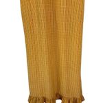 Faithfull the Brand Noemie MIDI Dress Yellow Striped Ruffle Tank Revolve US 6 Photo 4