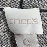 Chico's Maggie Duster Womens Small Black Tan Zebra Open Sweater Vest Lightweight Photo 9