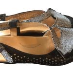 Ziera Emma Black Stingray Adjustable Strap Comfort Sandals Sz 39/8.5 Speckled Photo 1