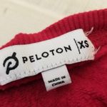Peloton {XS}  Red Modern Side Slit Weekender Oversized Sweatshirt Photo 10
