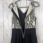 Anthropologie  Postmark‎ 9-H15 STCL Dress 6 Black White Pockets Pleated Cocktail Photo 7