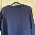 Soft Surroundings Tunic Top Pockets Long Sleeve Casual Comfy Navy PS Photo 5