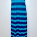 Lucky Brand  Blue Spray Tie Dye Sleeveless Maxi Dress Size Photo 2