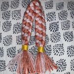 IPhone Charger Tassel Keychain Pink Photo 0