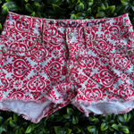 Miss Me  Cargo Poppy Red Jean Shorts Photo 0