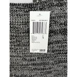 Chelsea & Theodore Sweater Grey Size L White Layered Top Semi Sheer Hem Black Size L Photo 7