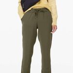 Lululemon  On the Fly Crop Woven 23" Dark Olive Green Pants Photo 0