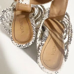 Vionic  Sami Snakeskin Heels in Black and‎ White size 5 Photo 4