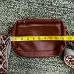 FashionPuzzle Triple Zip Small Crossbody Bag Brown Photo 1