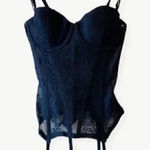 H&M  black padded underwired garter Corset bustier SZ 4 Photo 0