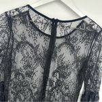 Vintage Y2K Style Black Lace Sheer Dress Size Small Whimsical Goth Grunge Photo 6