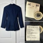 Jacquemus NWT  Arles Mini Cutout Blazer Dress Linen Dark Blue Size 34 (2 US) Photo 6