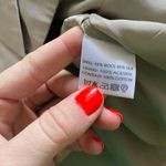 Reiss  silk wool blend ruffle mini skirt tan luxury Photo 2