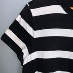 Time and Tru Cotton Black and White Striped Midi Shirt Dress Large Size undefined Photo 4