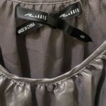 Ali & Kris Small Grey Silver Layered Sleeveless Shimmering Metallic Cami Dress Photo 3