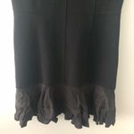 Rebecca Taylor  Black Terri Dress Ruffle Hem NEW Photo 5