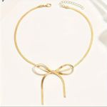 Pretty Gold Plated Bow Necklace​ Photo 4