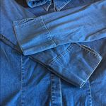 Disney Animal Kingdom Embroidered Button Down Shirt Denim Size Large Blue Size M Photo 9