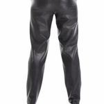 Max Studio NWT Black Faux Leather Drawstring Pants Size XS Photo 0