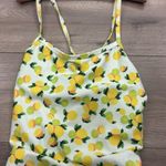 Jolyn Darren RARE Lemonade Lemon Print One Piece Onesie Swimsuit Size 34 White Photo 2