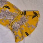 Blue Island  Yellow Floral Swim Coverup Size Medium Photo 4