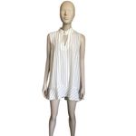 Chico's  White and Black Patterned Tunic Tank Top Photo 1