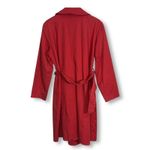 Talbots  Red Trench Coat‎ Women's Double Breasted Belted Lightweight Jacket 12 Photo 1