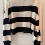 H&M  Striped Cropped Sweater Photo 1