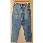 Old Navy NEW  Higher High-Waisted Button-Fly Straight Patchwork Non-Stretch Jeans Photo 6