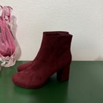 Calvin Klein Uda Wine Red Suede Ankle Platform Boot Photo 6