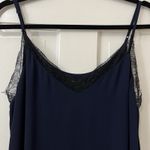Aritzia Y2K Flowy BLACK LACE Trim MAXI SLIP DRESS Coquette M BABATON NAVY HOCO Photo 2