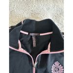Ralph Lauren Plus Size 2x Womens Black Zip Up Jacket Pink Crest Active Wear Photo 7