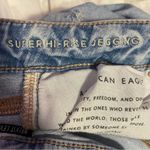 American Eagle AEO Super Hi-Rise Jegging Light Distressed Skinny Jean Pants Size 6 Photo 3