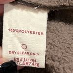 Hem & Thread  women’s large brown full front zip sherpa lined faux suede skirt Photo 3