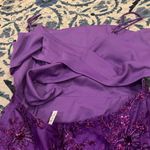 Lucy in the Sky  Floral Mesh Dress in Purple L Photo 9