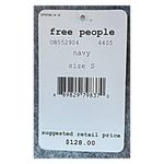 Free People Free‎ People Craft Time Navy Bell Sweater NWT Size Small Photo 5