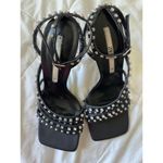 ZARA Woman High Heel Studded Jewel Sandals Shoes Photo 6