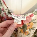 Vintage 90’s Laura Tyler at home Floral Satin Slip Dress MEDIUM Pink Photo 2