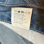 Amazon High Waisted Wide Leg Crop Jeans Light Wash Stretchy Denim SZ 10 Front Seam Y2K Photo 5