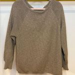 Women’s tan brown knit sweater, large Photo 0