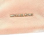 Michael Kors  Anita Pink Nude Pebbled Leather Silver Hobo Shoulder Crossbody Bag Photo 1