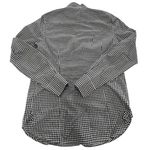 J.Crew Thomas Mason Shirt Womens 2 Black White Gingham Tuxedo Check Button Up Photo 3