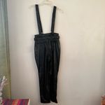 BLANK NYC  Other Worldly Black Faux Leather Overalls 27" NWT Photo 4